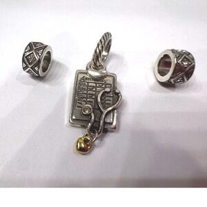 Brighton Nurse Charm Lot Nurses Have Patients Medical RN Spacer Beads Silver